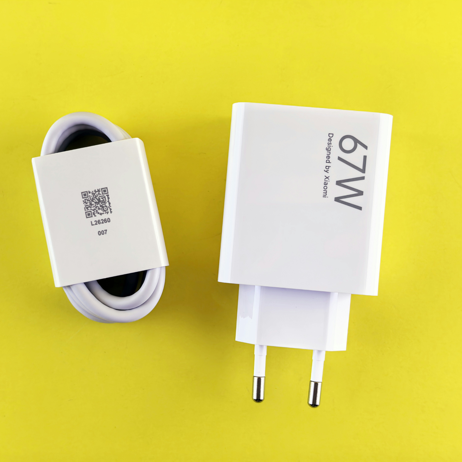 Xiaomi 67W Fast Charger | Original USB-C Power Adapter with Type-C Cable