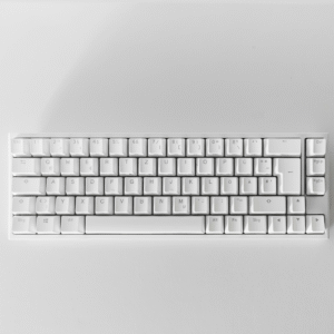 Premium Mechanical Keyboard – German QWERTZ Layout | Compact Design | White Minimal Style